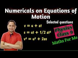 Numericals Based On Equations Of Motion