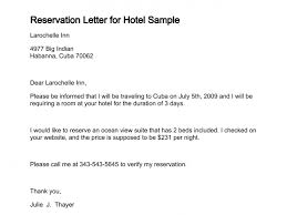 Letter Of Making Reservation