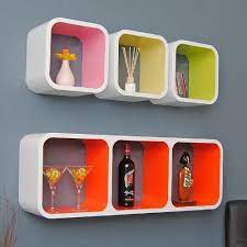 Retro Design Lounge Cube Shelves