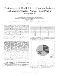 Pdf Environmental Health Effects Of Nuclear Radiation And