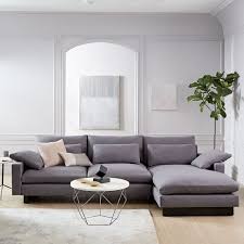 Some sectionals allow you to add or remove pieces or sections to fit into smaller rooms or extend the sofa into a larger room. Harmony 2 Piece Chaise Sectional