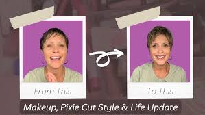 makeup pixie cut style life update