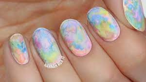 easiest watercolor nail art great for
