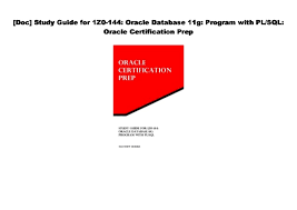 Safe download and install from the official link! Download Study Guide For 1z0 144 Oracle Database 11g Program With