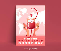 blood donor poster design vector