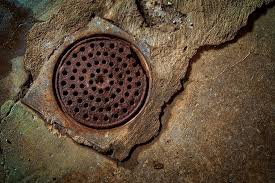basement floor drain backs up when