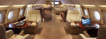 luxury private jet interiors