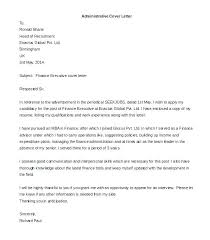 Cover Letter Examples Administrative Assistant Cover Letter Sample