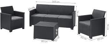 Keter Emma 5 Seater Garden Furniture