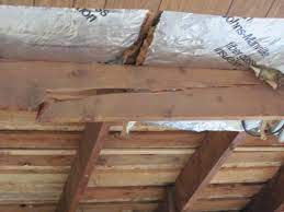 sagging roof is it damaged rafters or