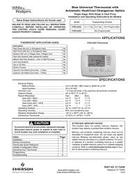 Press or to choose which digit . White Rodgers 1f83 0422 Thermostat Thermostat User Manual Manualzz