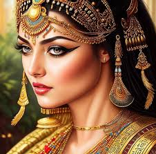 queen of egypt woman face makeup