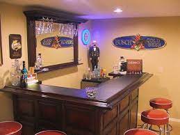 Diy L Shape Man Cave Bar Basement