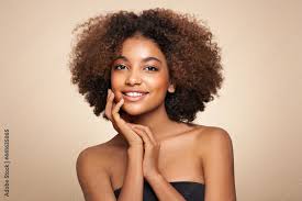 black woman cosmetics makeup