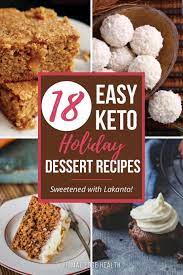 18 keto holiday desserts with lakanto