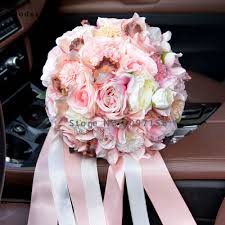 Us 45 0 Pack With Box Gorgeous Artificial Flowers Rosette Wedding Bouquets 2017 Bridal Bridesmaid Bouquet Wedding Accessories Decoration In Wedding