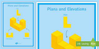 Plans And Elevations Display Poster