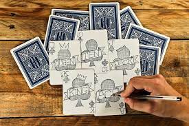 Card decks are fun, pretty, portable and useful. Playing Card Notebook