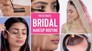 wedding day bridal makeup routine