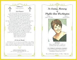 Memorial Card Template Word New Free Printable Funeral