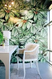 bright tropical home office decor ideas