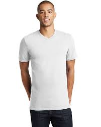 District Dt5500 Young Mens The Concert V Neck Tee