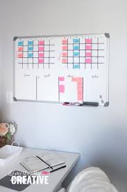 Turn a regular large dry erase board into your own personal diy whiteboard calendar and planner system! Diy Whiteboard Calendar And Planner Domestically Creative