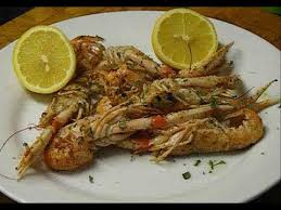 grilled langoustines with garlic