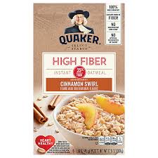 quaker instant oatmeal high fiber