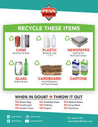 New Recycle Guidelines Penn Waste