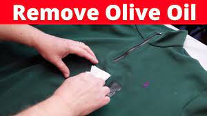 remove olive oil stains from a sweater