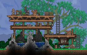 I've always admired the creativity of most terraria players, so this is a sideblog dedicated to reblogging and admiring the amazing creations in said game. Temporary Base Terraria Terrarium Base Terraria House Design Terraria House Ideas
