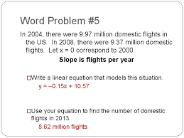 Writing Equations Given Word Problems Goal