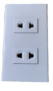 2 gang universal outlet receptacle