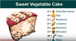 sweet vegetable cake help cannot make