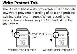 Check your card for the same. How To Fix Memory Card Write Protection Errors On An Sd Card Quora