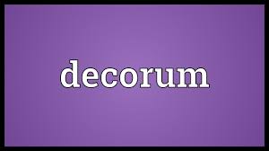 decorum meaning you