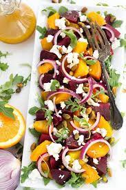 Beet Salad With Orange Vinaigrette Recipe gambar png