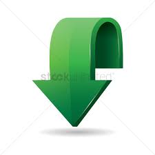 Arrow pointing down Vector Image - 1870517 | StockUnlimited
