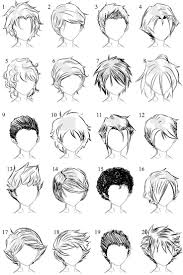 Anime hair is drawn using thick, distinct sections instead of individual strands. Messy Anime Boy Curly Hair