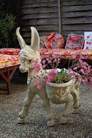 Donkey Garden Pottery Clay Art