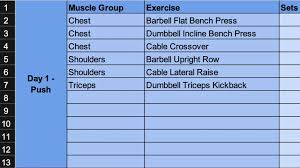 excel workout templates 3 free