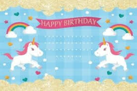 Details About Unicorn Birthday Party Theme Photography Background 7x5ft Studio Backdrops Vinyl