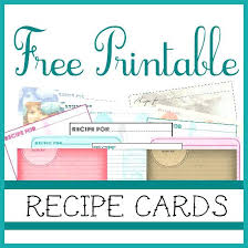Free Printable Recipe Cards Online Card Template Family Recipes