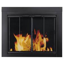 fireplace glass doors bi fold