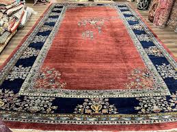 Large Persian Rug 10x17 Open Field Red