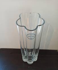 Vintage St Michaels Glass Vase Heavy