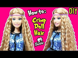 Barbie doll hair how to make barbie hairstyles diy doll hairstyles please subscribe to miniature dollhouse channel. How To Crimp Barbie Doll Hair Diy Barbie Hairstyles Tutorial Making Kids Toys Youtube Barbie Hairstyle Doll Hair Barbie Hair