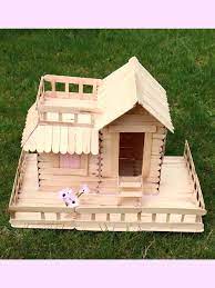 Popsicle Stick House Tutorial Crafts