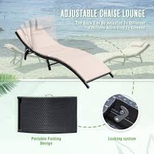Devoko Patio Outdoor Chaise Lounge